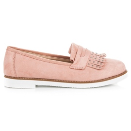 Sixth Sense Mocassins en daim rose
