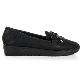 Queen Vivi Mocassins à la mode pour le printemps noir
