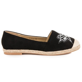 Sweet Shoes Espadrilles en daim noir le noir
