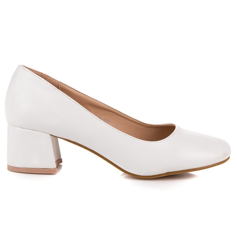 Renda Escarpins blancs à petits talons blanche