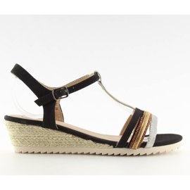 Sandales femme espadrilles noir nègre le noir