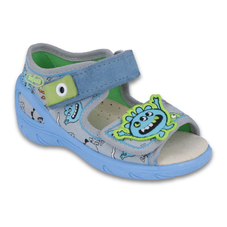 Befado chaussures pour enfants pu 433P031 bleu gris
