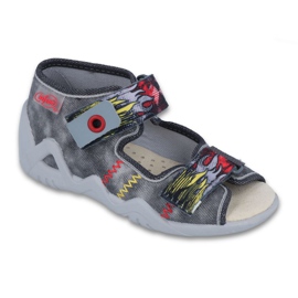 Befado chaussures pour enfants jaunes 250P073 gris