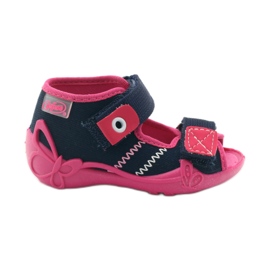Chaussures pour enfants Befado 242P056 bleu marine rose