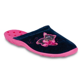 Befado chaussures pour femmes colorées pu 235D100 rose bleu marine