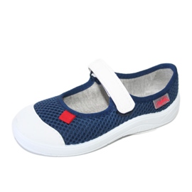 Befado chaussures pour enfants 208X036 bleu marine blanc