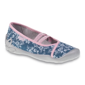 Befado chaussures pour enfants 116Y232 bleu marine rose