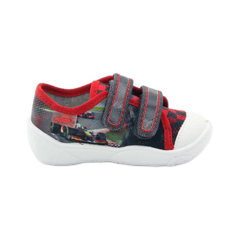 Chaussures enfant Befado 907P093 rouge gris