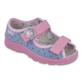 Befado chaussures pour enfants 969X093 bleu marine rose