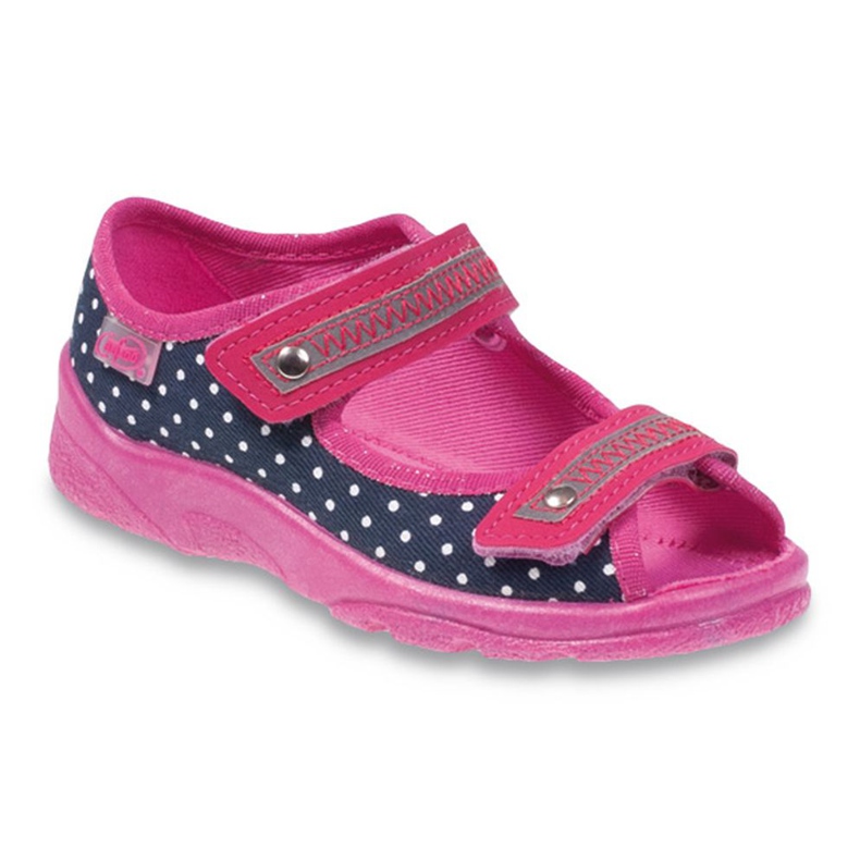 Chaussures enfant Befado 969X108 bleu marin rose