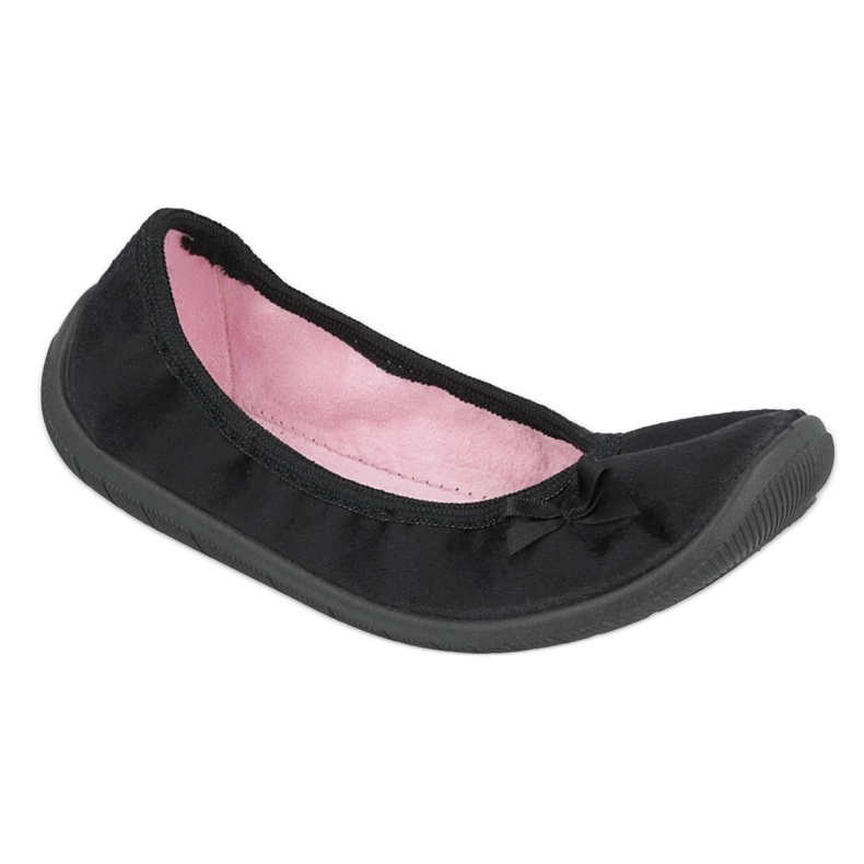 Ballerinas pour enfants Befado avec un arc 980x070 noir le noir
