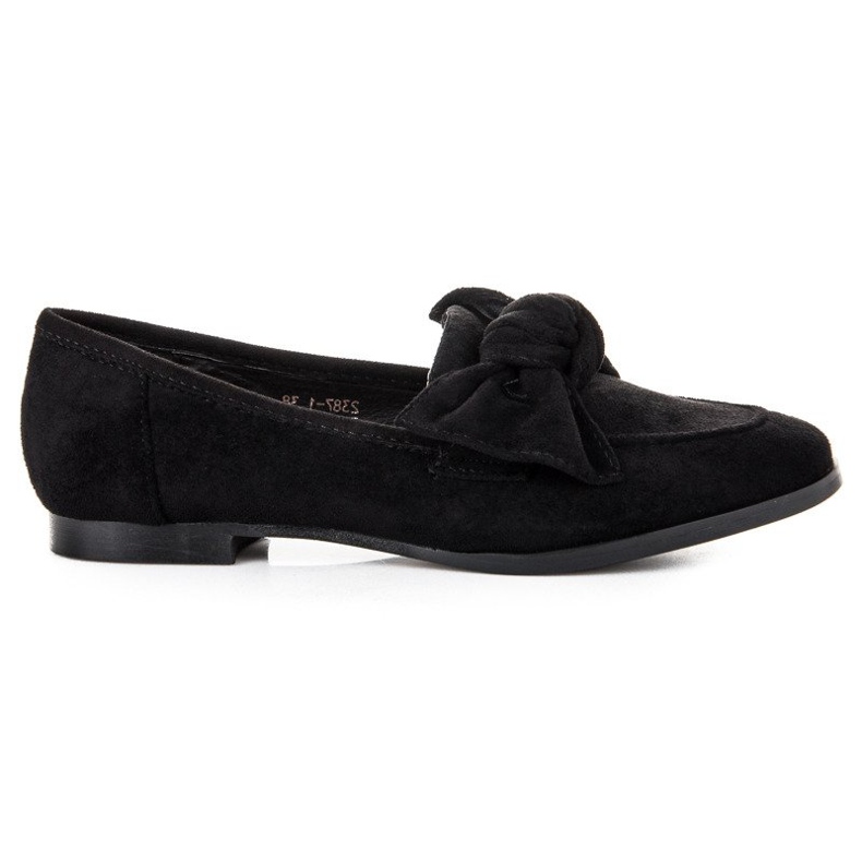 Sweet Shoes Mocassins en daim à nœud le noir