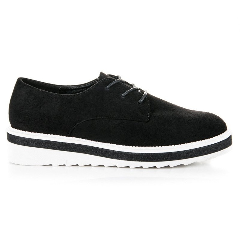Chaussures en daim noires le noir