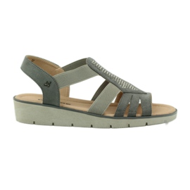 Sandales super confortables avec des paillettes Aloeloe gris