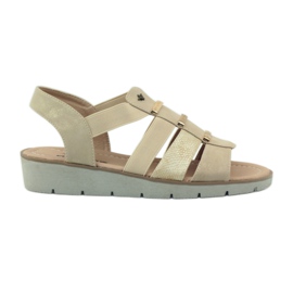 Sandales Aloeloe super confortables brun jaune