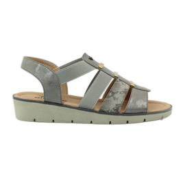 Sandales Aloeloe super confortables gris jaune