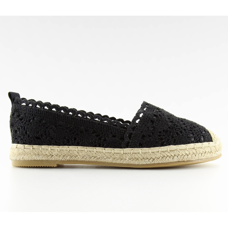 BB11 espadrilles en dentelle noire