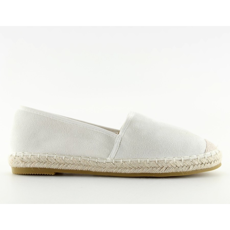 Espadrilles pleine couleur blanc BB17P blanc blanche