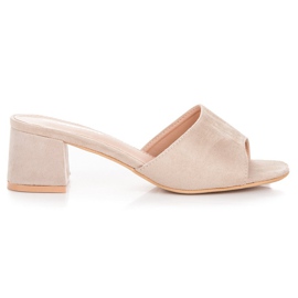 Renda Sandales à talons en daim brun