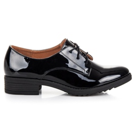 Lovery Chaussures laquées élégantes noir
