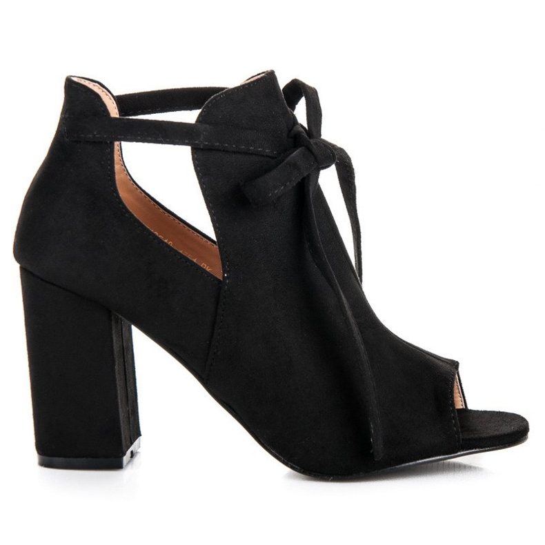 Sandales vinceza en daim à lacets le noir