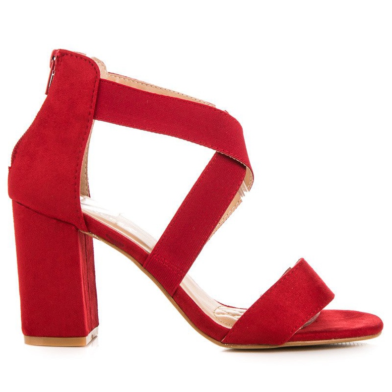 Sandales vinceza rouge