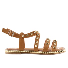 Sandales à clous camel WL193 Camel brun