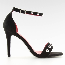 Sandales noires à talons hauts ZY118 noir le noir