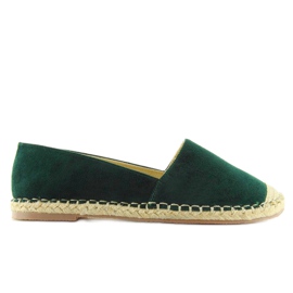 Espadrilles en daim vert LT22K-5 vert