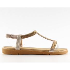 Sandales dorées pour femmes FM5035 LT.GOLD