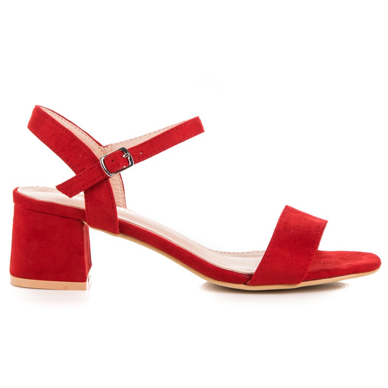 Renda Sandales à talons hauts rouge