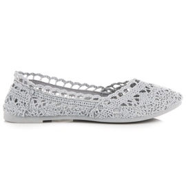 Seastar Ballerines en dentelle grise Seastar Ballerines en dentelle grise