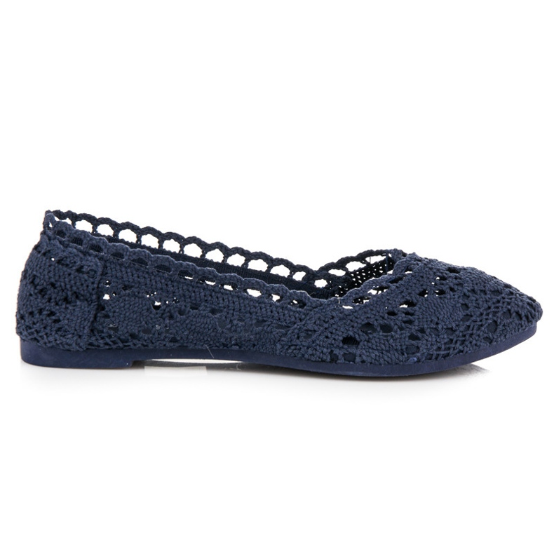 Seastar Ballerines en dentelle bleu marine Seastar Ballerines en dentelle bleu marine