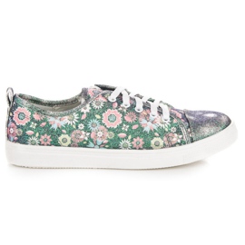 Sneakers Tied En Fleurs VINCEZA multicolore Sneakers Tied En Fleurs VINCEZA multicolore