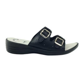 American Club Chaussons médicaux confortables américains 2/2018 noir