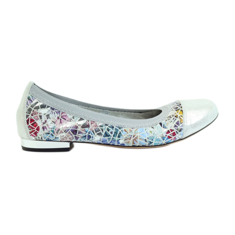 Ballerines femme élastique Gamis 1402 gris multicolore Ballerines femme élastique Gamis 1402 gris multicolore