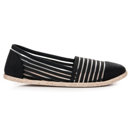 Vinceza Espadrilles Mckeylor transparentes noir