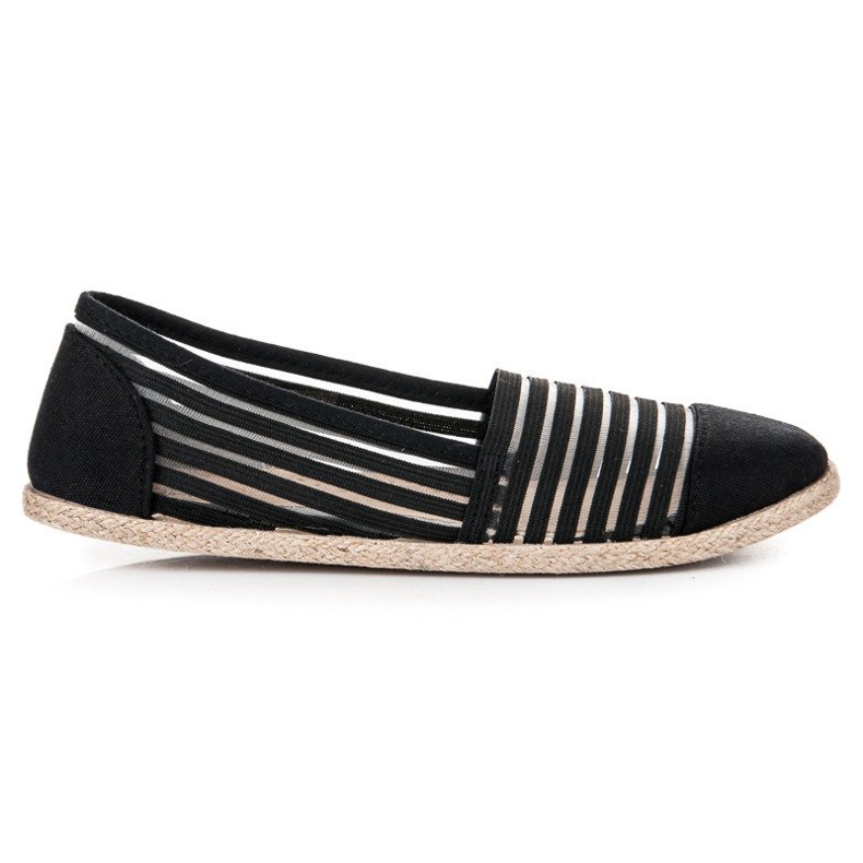 Vinceza Espadrilles Mckeylor transparentes le noir