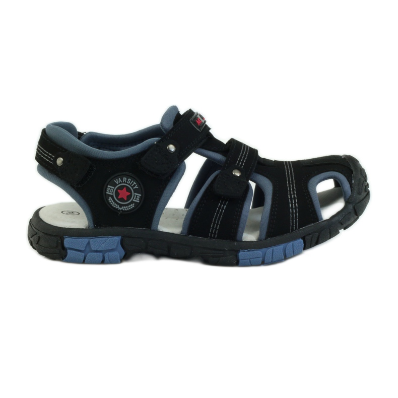American Club Sandales avec insert en cuir américain 93603 le noir