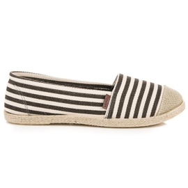 McKey Espadrilles côtelées brun multicolore