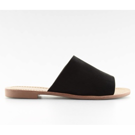 H8-116 chaussons noirs droits noirs
