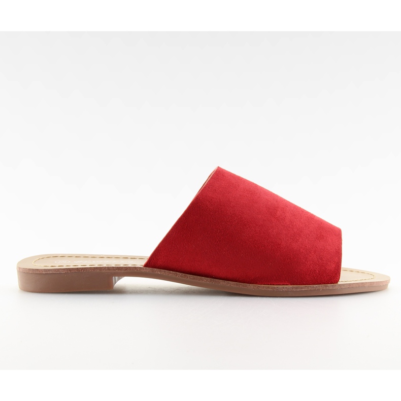 Chaussons droits rouges H8-116 Rouge