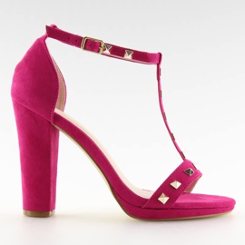 Sandales sur le poteau fuchsia A03 fuchsia rose
