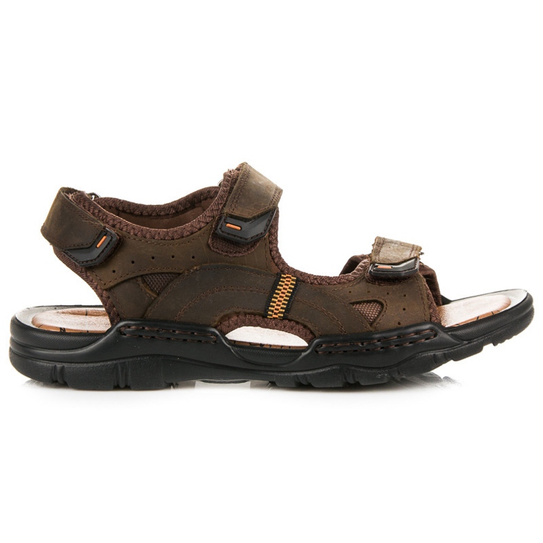 Sandales en cuir MCKEYLOR brun