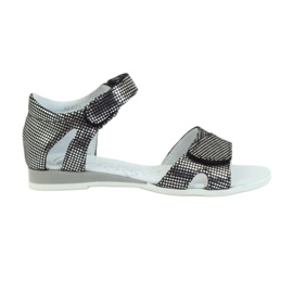 Sandales argent pois Ren But 4333 le noir gris