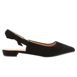 Ballerines noires à talons hauts noir 100-879SA le noir