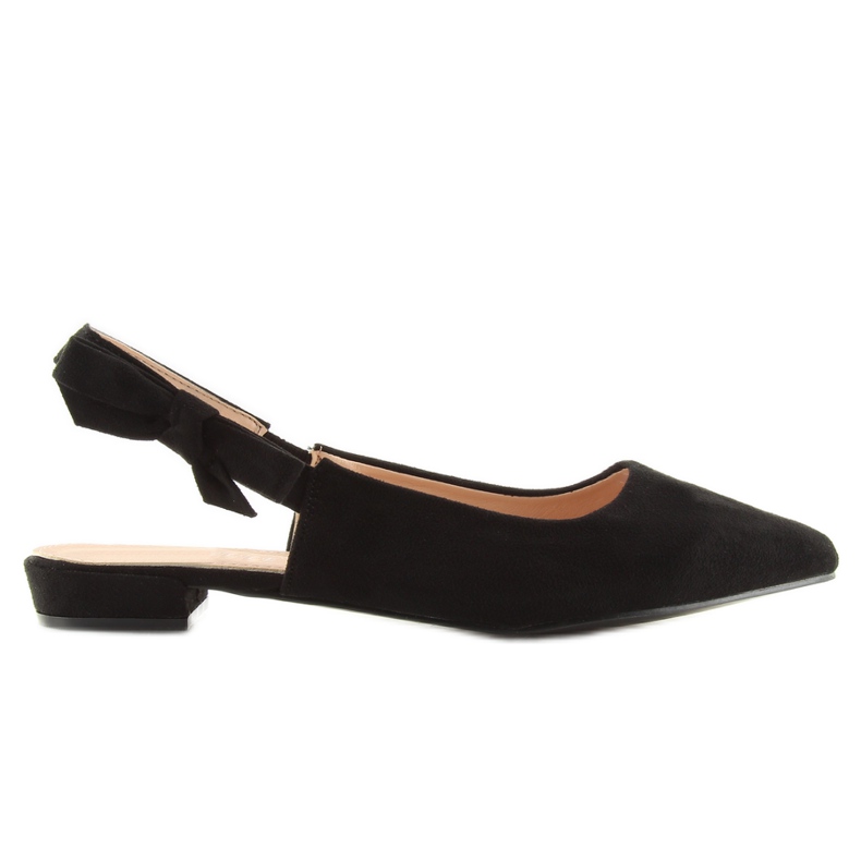 Ballerines noires à talons hauts noir 100-879SA le noir
