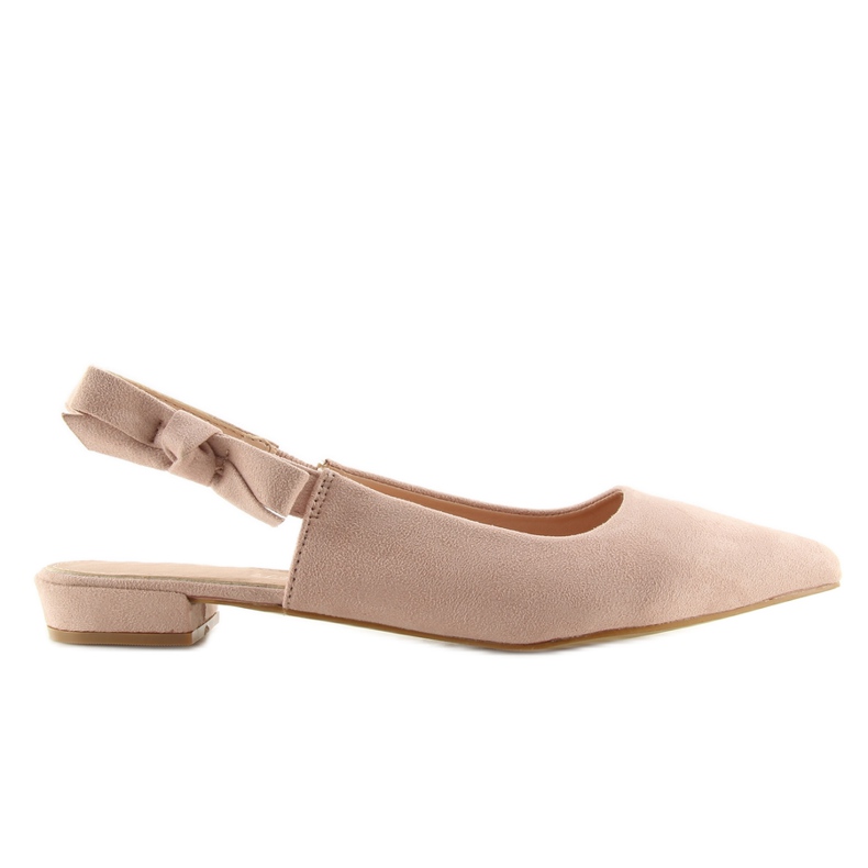 Ballerines talon ouvert rose 100-879SA