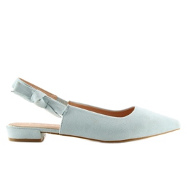 Ballerines talon ouvert 100-879 bleues