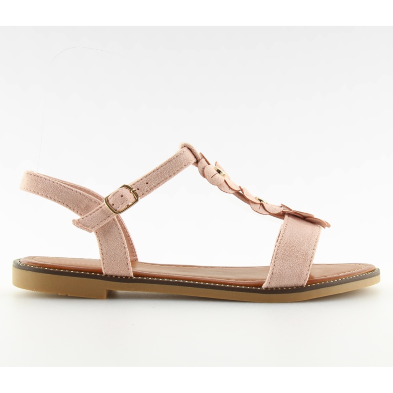 Sandales en daim rose pour femmes WL-001